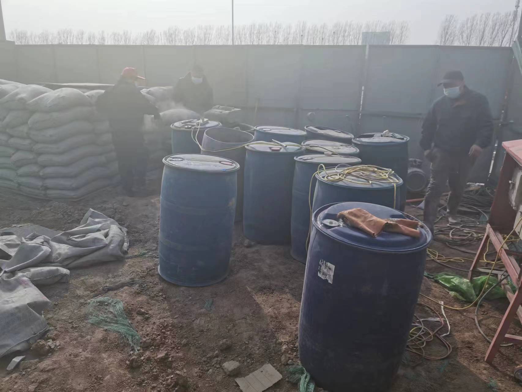 万江街道水泥注浆